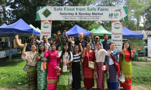Pa-O Farmers on Exposure Trip to Yangon Trade Fair and Organic Market
