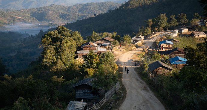 The view of Yoke village, Ho Pong Township on 10 December, 2019.